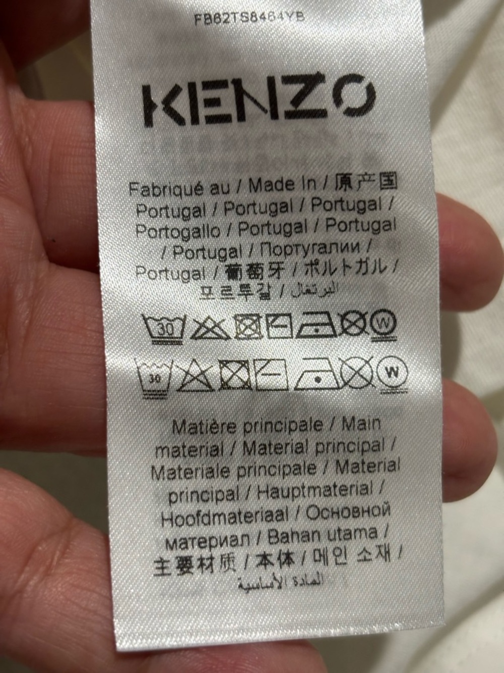 Kenzo White Tiger Logo Tee with Gold Accent - Picture 6 of 9